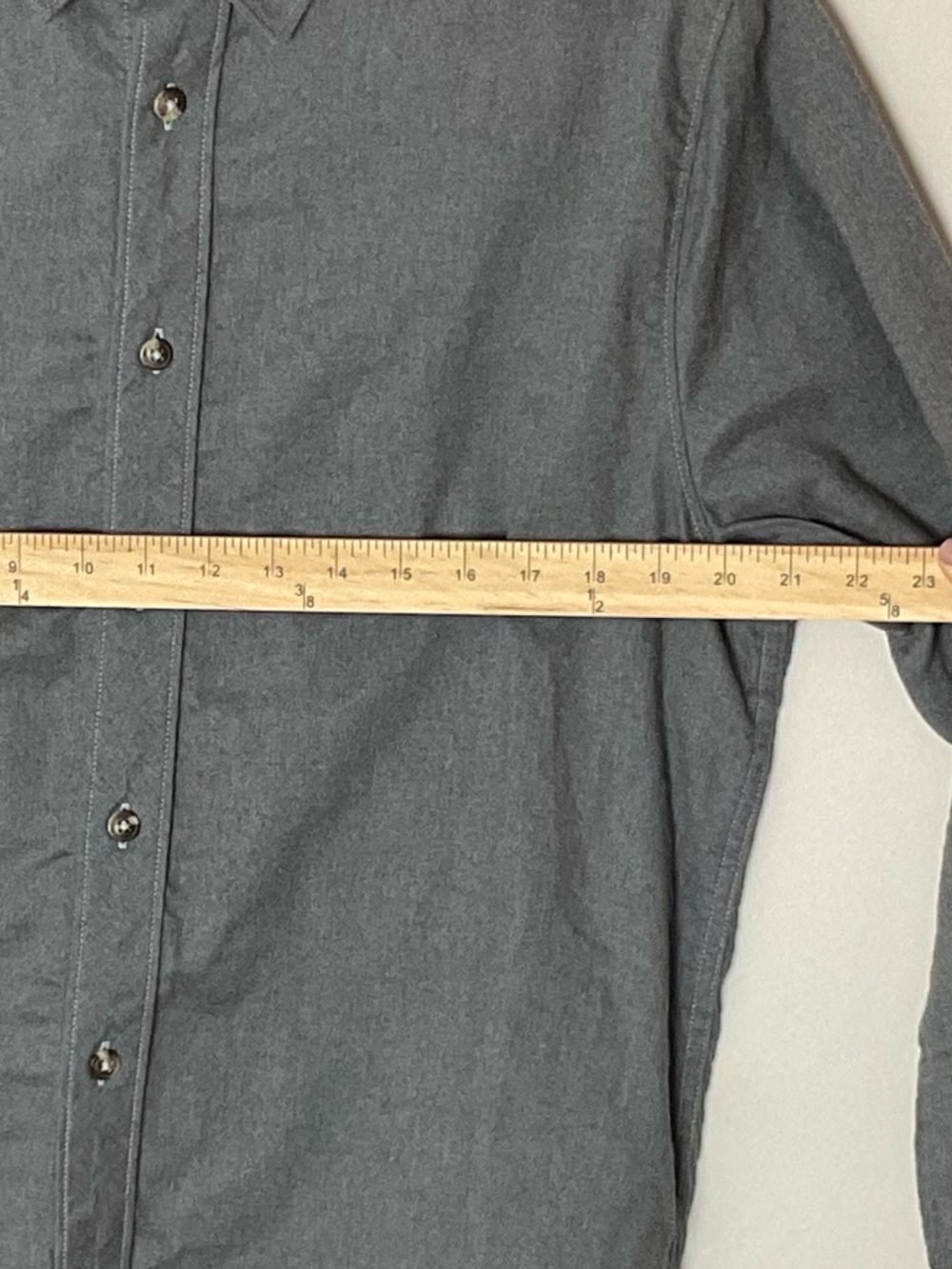 The North Face Men’s Gray Flannel Button-Down Shirt Gorpcore Outdoors Utility L - Picture 3 of 12
